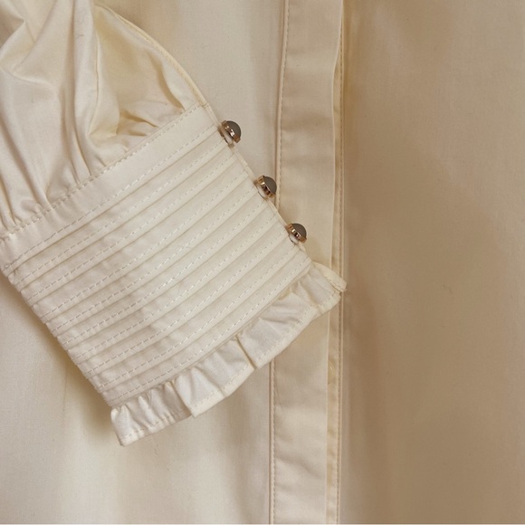 NWT Simple Retro High Neck Blouse - Picture 6 of 9